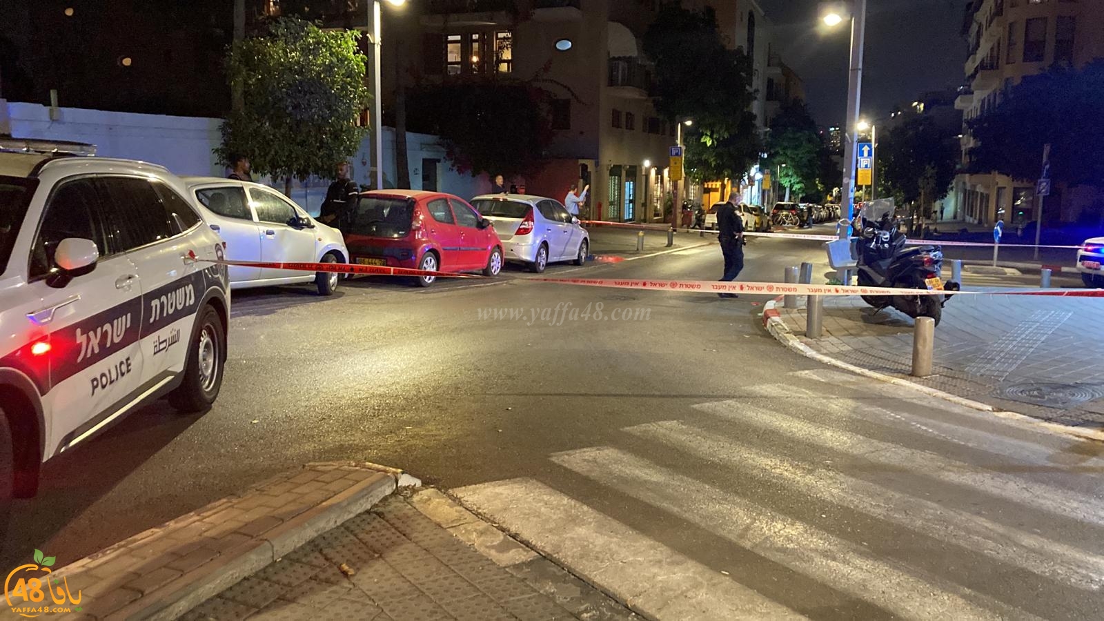 إغلاق شارع في يافا بعد إلقاء قنبلة صوتية 